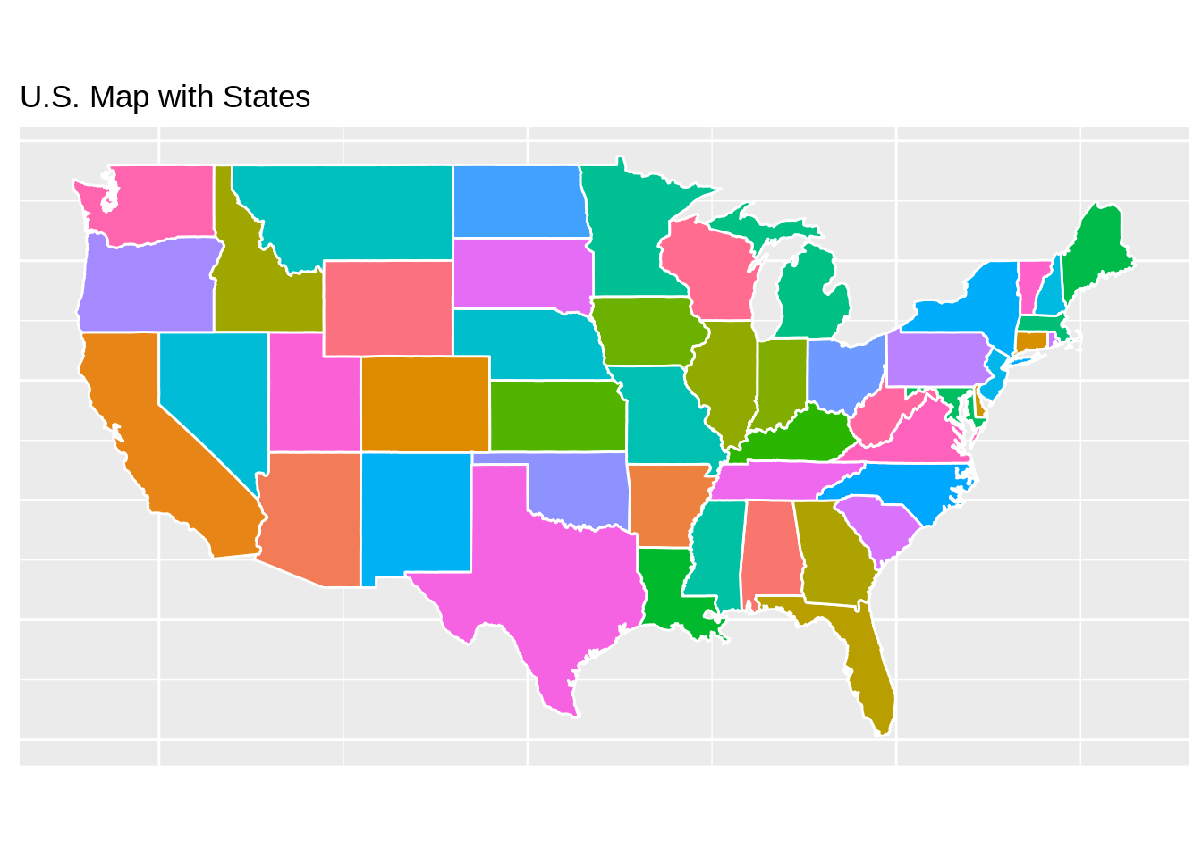 Ggplot Map Usa