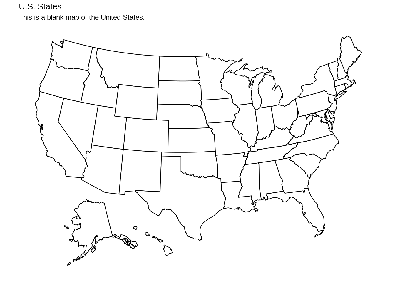 Usa Map Without States Chapter 41 Different Ways Of Plotting U.s. Map In R | Community  Contributions For Edav Fall 2019